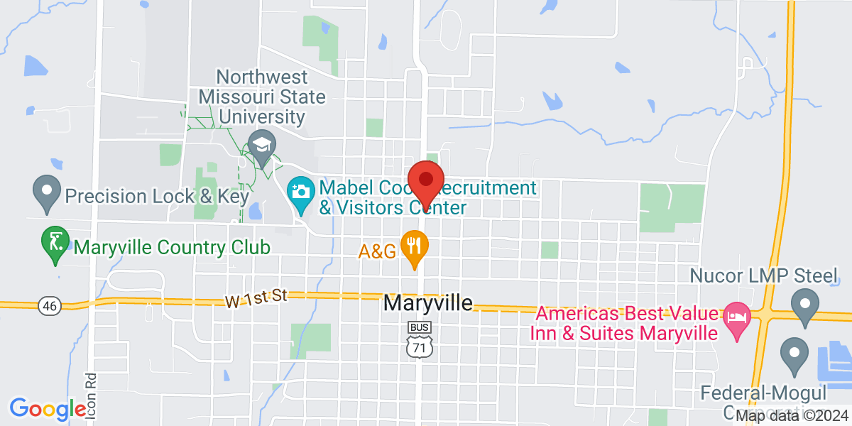 Map of Maryville Public Library